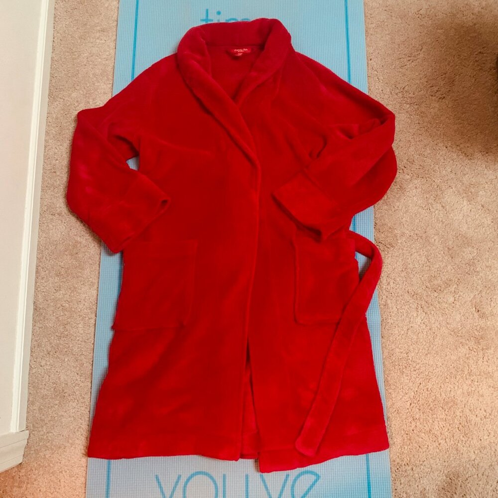 Ribbed Wrap Cozy Robe Size S/M